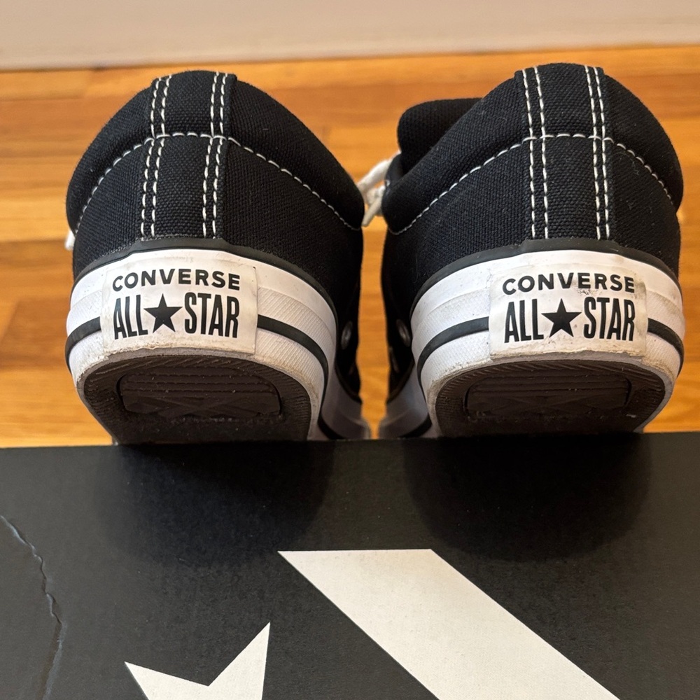 Converse Black & White Kids' Low Top Sneakers - Picture 4 of 16